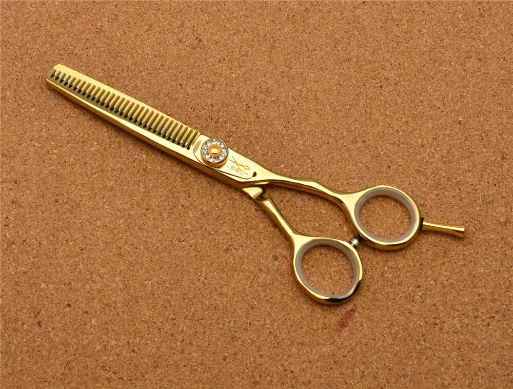 5,5 zoll Jason TOP Friseur Schere 440C Diamante Barbers & #39s Schneiden Schere Ausdünnung Schere haar