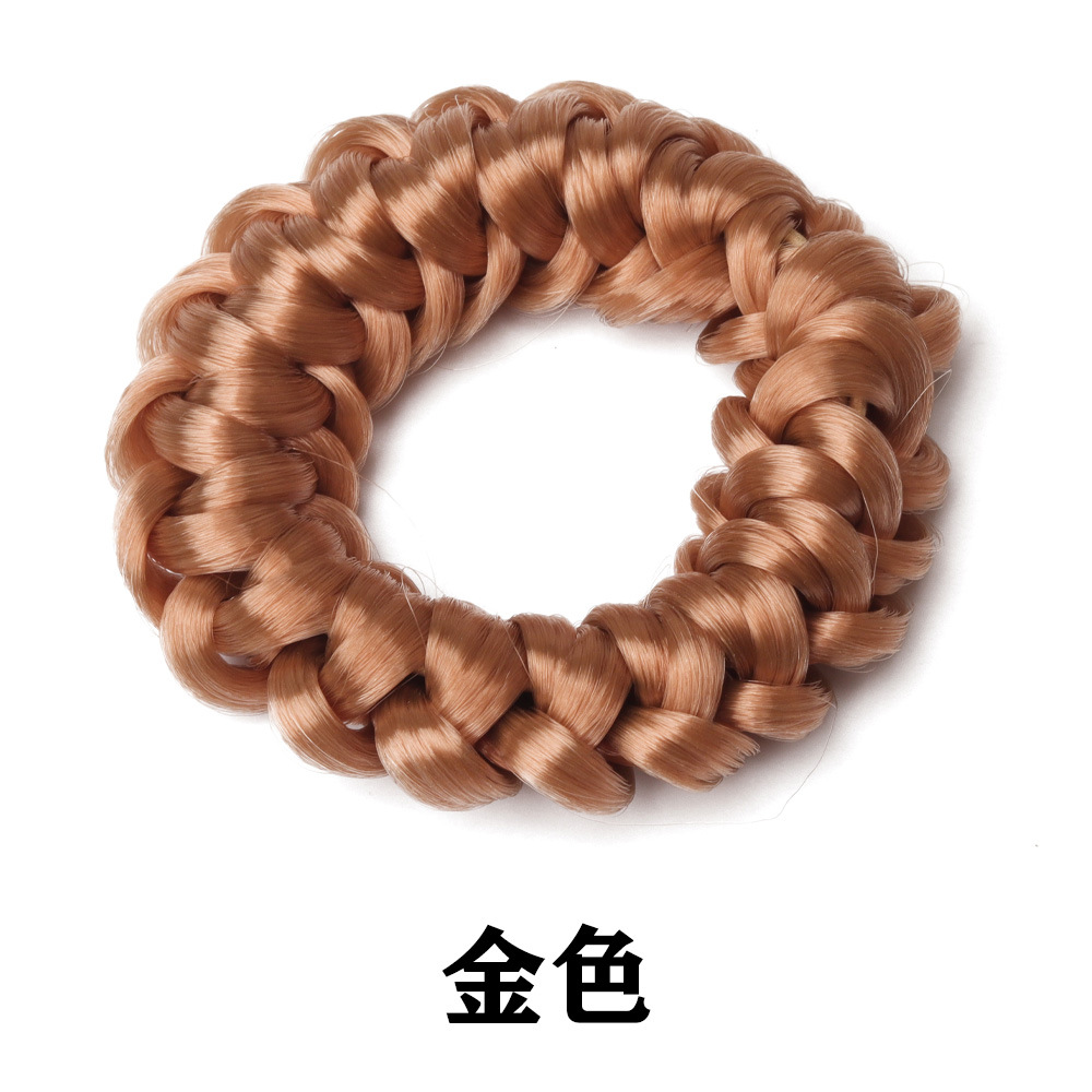 Pruik Paardenstaart Hoofdband Elastisch Weven Vlecht Haarlussen Elastiekje Hairstyling Fixator Styling Tools Haaraccessoires: Goud