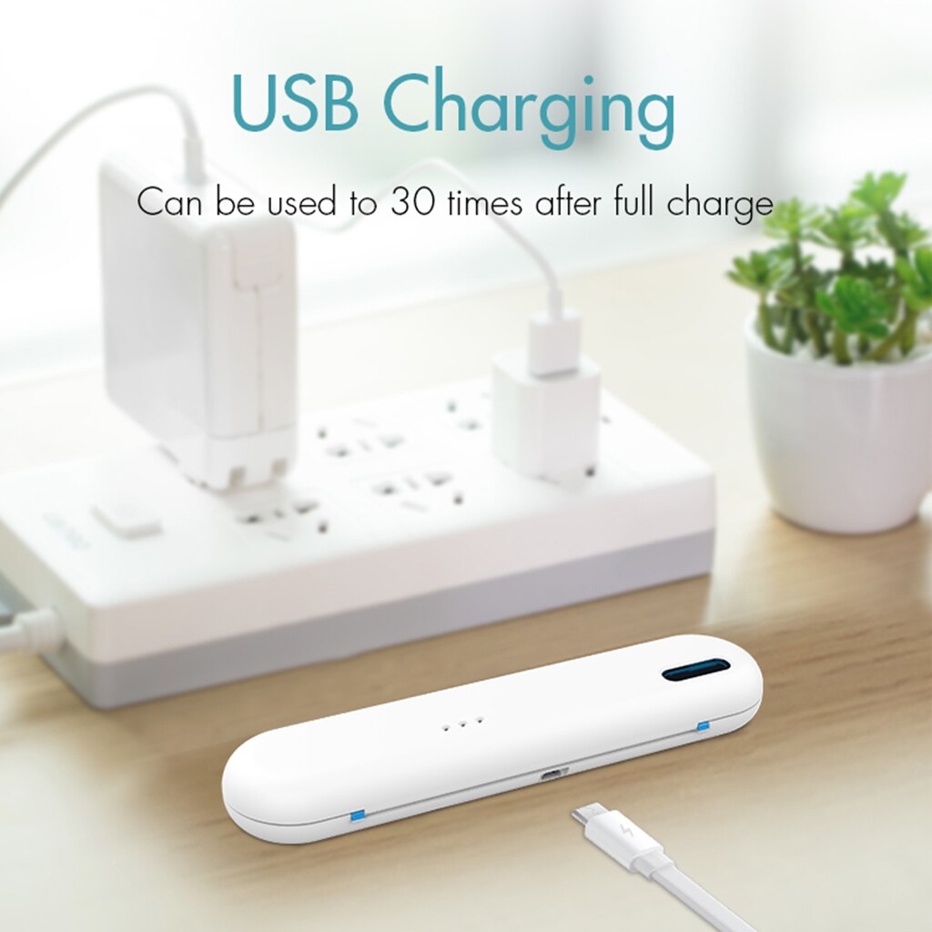 Box Ultraviolet Light Sanitizer Cleaning Tools Kids Adults Toothbrush