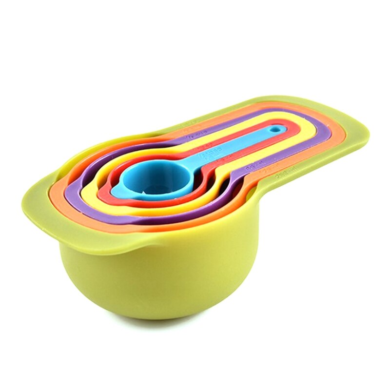 6PCS Accurate Measuring Spoon Scale Measuring Spoon Tablespoon Teaspoon Gram Scoop Household