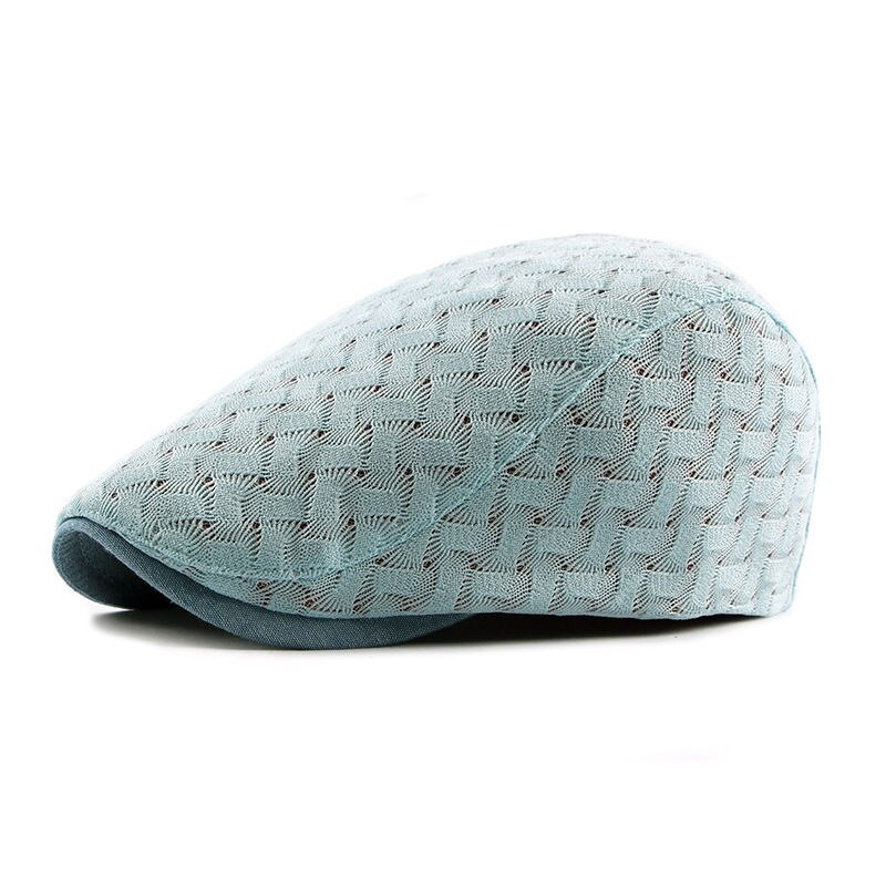 Ademende mesh gebreide mutsen franse stijl volwassen dames cabbie flatcap lente zomer krantenjongenspet