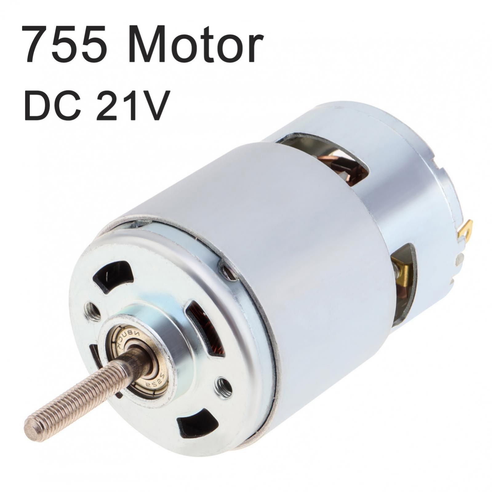 755 DC Motor 21V Universal Motor Replacement Parts for Lawn Mower, Rechargeable Lawn Mower Replaces Electric Tool Motors