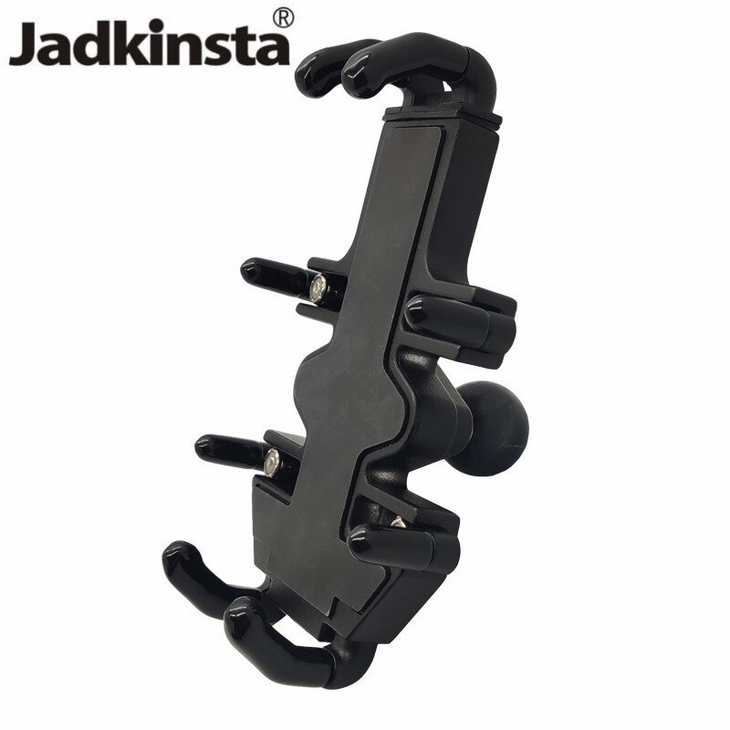 Jadkinsta Universal Spring Loaded Cell Phone Cradle Holder with 1 Inch Ball Diamond Plate For RAM MOUNT for 4.7-7.12 inch Phone: Default Title