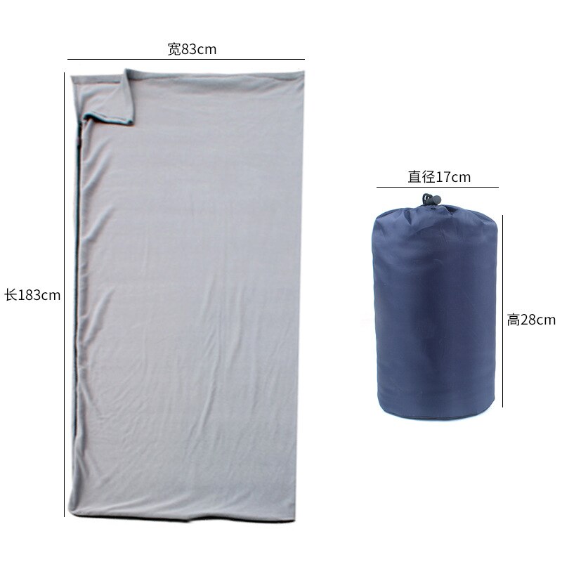 Sac de couchage extérieur en polaire, camping, voyage, climatiseur, chaud, camping quatre saisons, pause déjeuner, couverture pour les genoux, sac de couchage sale