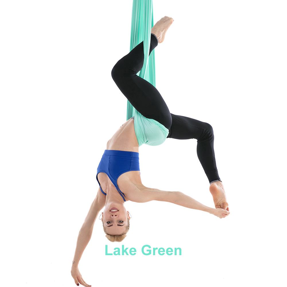 20 Color 5*2.8M Aerial Yoga Hammock Yoga Flying Swing Anti-gravity OR Yoga Belts Carabiner/Daisy Chain/Hanging Plate: Mint