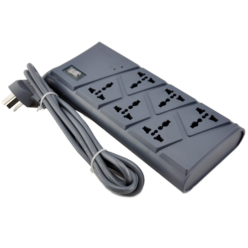 Towe Power Strip Surge Protector AP-106PRO Overspanningsbeveiliging 6 Manieren Sockets Universele 2 Meter Aan/Uit Schakelaar