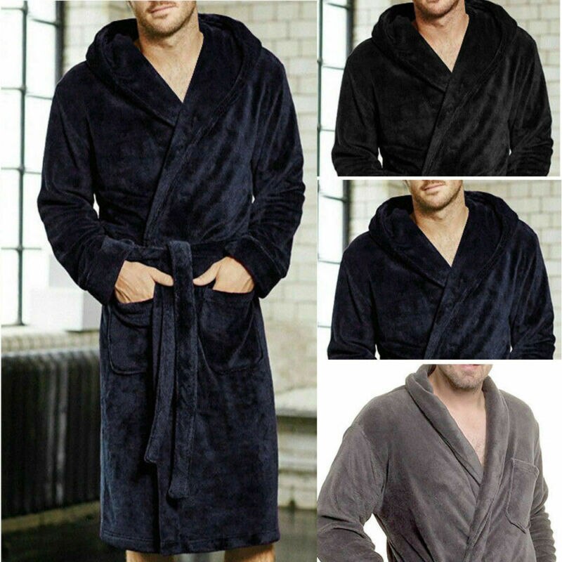 Roupão masculino de algodão, moda nova, venda imperdível, roupão de banho