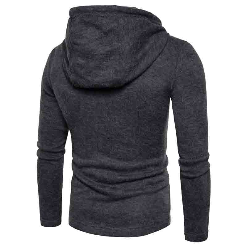 Camisola de correr ativa para homens, casaco de inverno e área externa com buzina grossa de cardigã masculino de manga comprida, blusa de moletom, imperdível, 2021