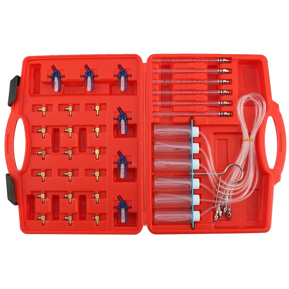 Identify Flow Meter Car Tool 6 Cylinder Leak Off Injector Adaptor Set Accessories Tester Kit Measurement