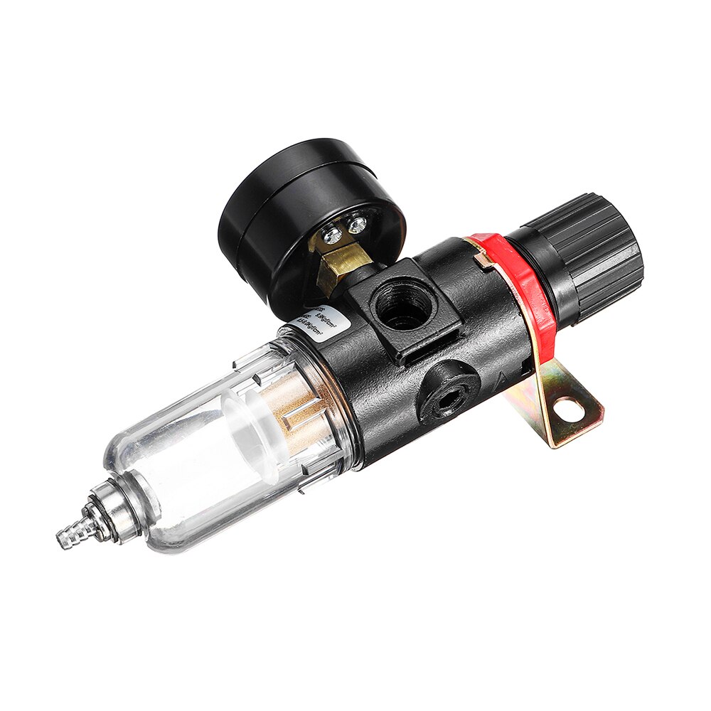 Kkmoon 1/4 '' luftkompressorfilter vattenavskiljare avskiljare verktygssats med regulator mätare verktyg delar tillbehör