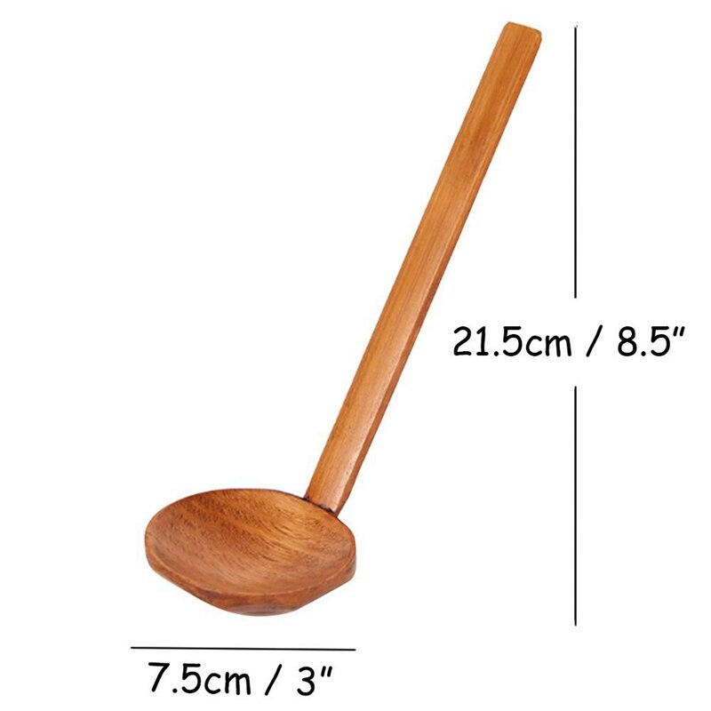 6 Pcs Japanese Long Handle Large Spoon Spoon Ramen Spoon Shell Pot Spoon Ramen Spoon Home Tableware