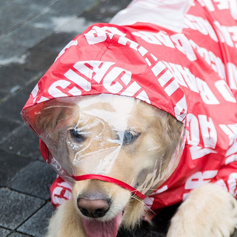 Hundregnjackor jumpsuit regnkappa vattentäta husdjurskläder för medelstor hund shiba inu samou labrador husdjurshundkläder