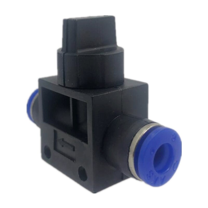 Verbetering Pneumatische Air 2 Way Quick Fittings Push Connector Buis Slang Plastic 4mm 6mm 8mm 10mm 12mm Pneumatische Onderdelen: 6mm