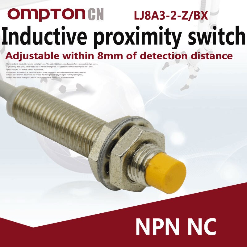 Sensore Magnetico VNIBCJPN Sensore Di Prossimità Induttivo IP65 M8 NPN PNP DC10-30V Connettore A 3 Pin Interruttore Di Prossimità In Metallo Cilindrico Serie LJ8A3(LJ8A3-2 (2mm),NPN No Sensore Npn - Foto 13