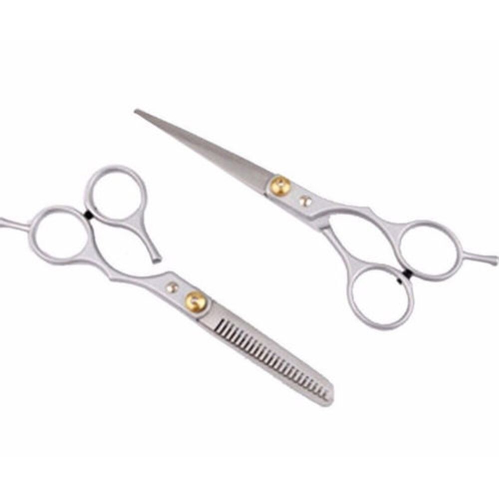 Herramienta de estilismo para cortar el cabello, tijeras de salón de acero inoxidable, tijeras de peluquería, cuchillas de dientes planas regulares