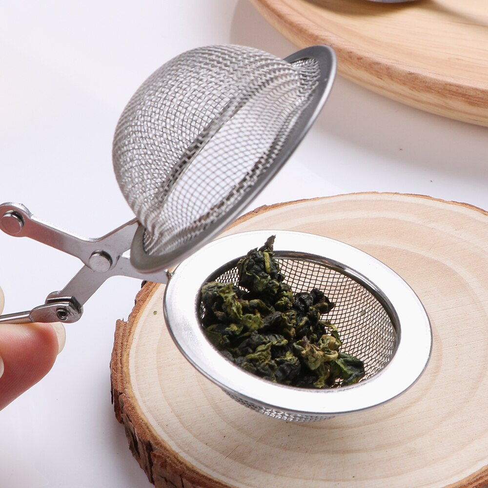 NICEYARD Stainless Steel Coffee Herb Spice Filter Diffuser Tea Infuser Handle Tea Ball Sphere Mesh Tea Strainer