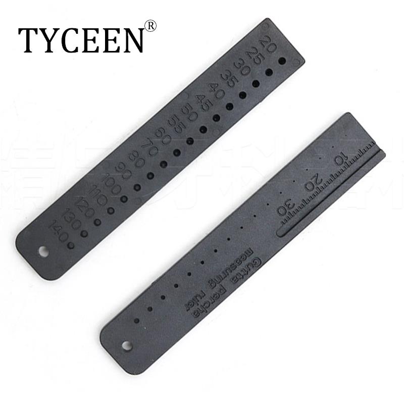 1 Stuks Dental Endo Ruler Gauge Voor Guttapercha Punt Dental Kalibreren Heerser Endo Wortelkanaalbehandeling Meten Liniaal Tandarts gereedschap