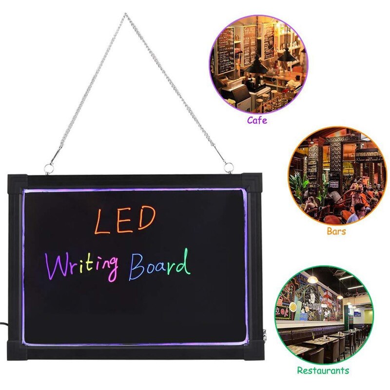 LED Board Message Writing Drawing Flashing Light Box Illuminated Erasable Neon Kid Toy LED Writing Board Education Toy