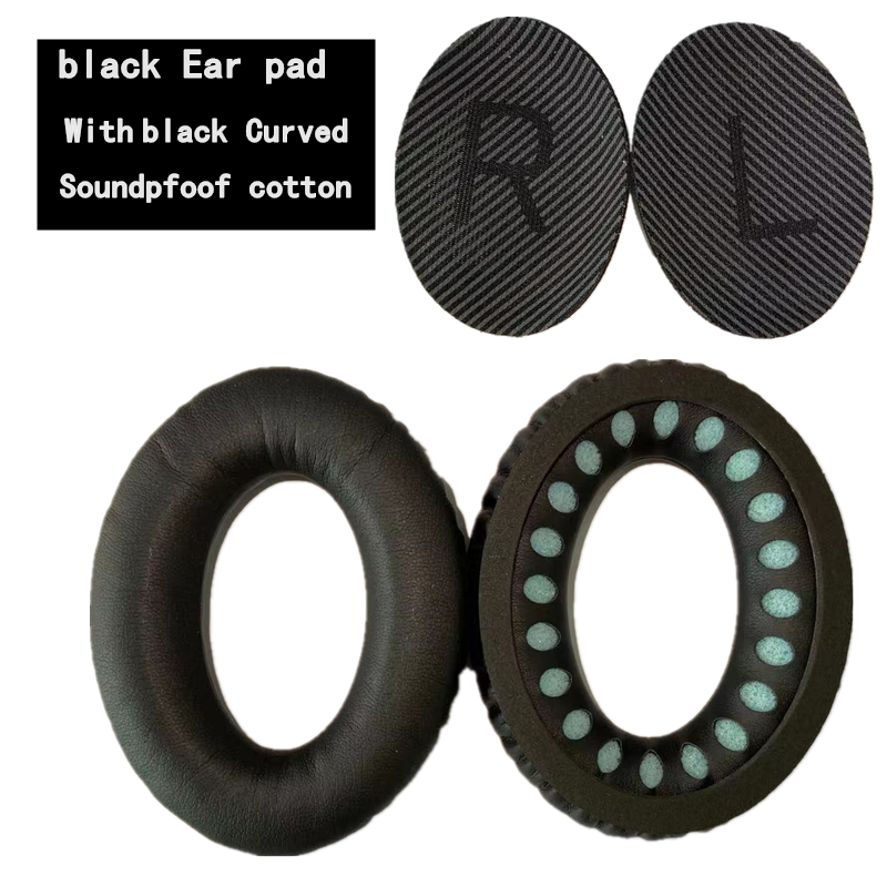 Coussinets d'oreille de remplacement pour BOSE QC35 pour QuietComfort 35 et 35 II, coussinets d'oreille en mousse à mémoire de forme, housse d'oreille de