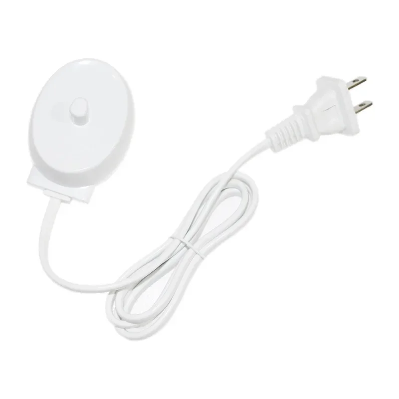 Electric Toothbrush Charger Base for Oral B Type 3757- EU/US Plug 220V 240V Replacement Charging Cord for Oral B Pro 1000 3000: WHITE