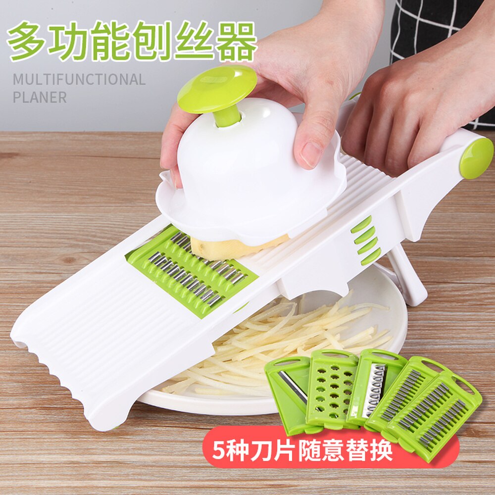 Magic Multifunctional Rotary Vegetable Cutter with Drain Basket Kitchen Tool Shredder Radish Potato Cucumber Home Grater MJ71