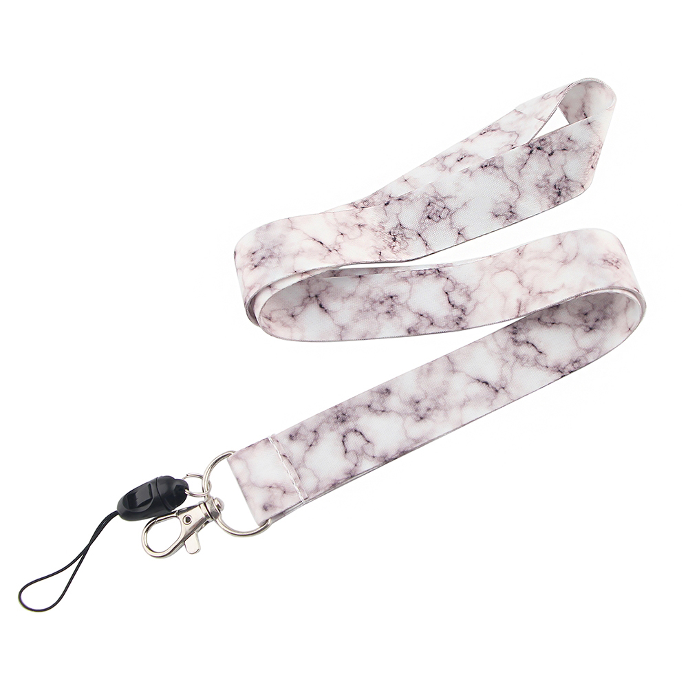 CB608 Marble Printing Neck Strap Keychain Lanyard For Keys Women ID Badge Holder Keycord DIY Hanging Rope Cell Phone Accessories: 10