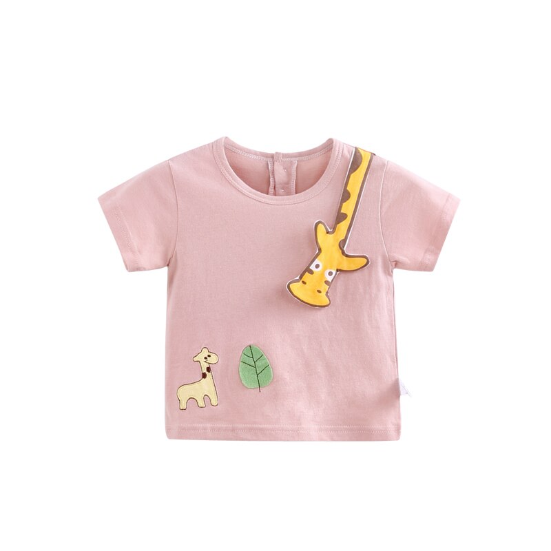 Ciciibear 0-5 Y Babykleertjes Zomer Schattige Baby Meisje Jongen Korte Mouw T-Shirts Animal Gedrukt Tops Tees Shirts casual Blouse