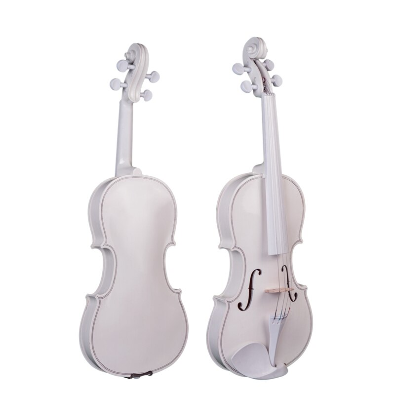 Student Violin 4/4 Full Size Violin Violin Set Child Beginner White Violin