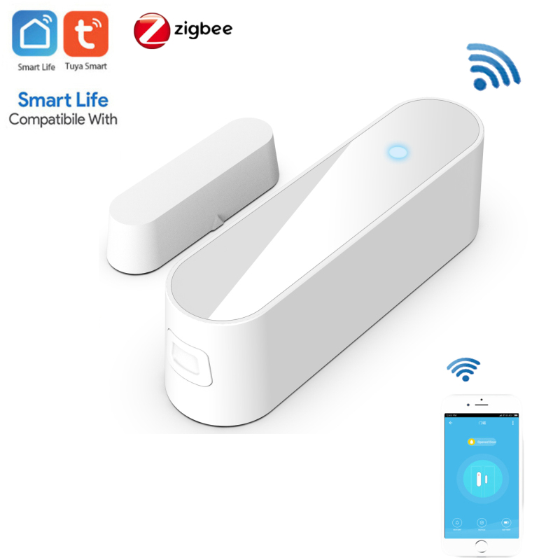 ZigBee – capteur de porte/fenêtre intelligent, détecteur d'ouverture/fermeture de porte magnétique indépendant, vie intelligente