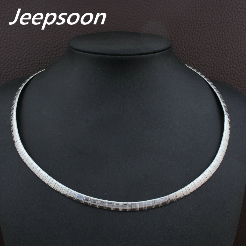 6MM Accessories Stainless Steel Jewelry 400mm and 450mm Long Torques Necklaces for women NBJGACFG