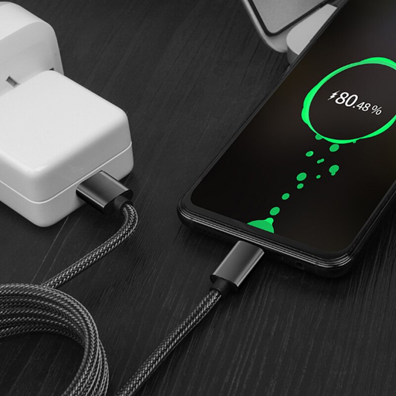 Hurtigoplader kabel 5a 2m usb type c kabel til huawei  p20 lite hurtig opladning hurtig oplader kabel til samsung  s9 8 note 9