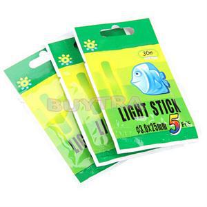 50 Uds = 10 bolsas, Glow Stick Lightstick 4,5*37mm, luz de pesca flotante, flotador ligero fluorescente de visión nocturna