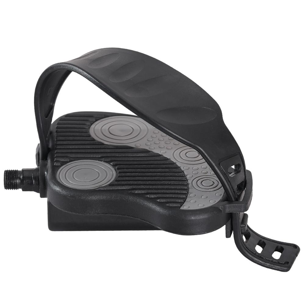 Pedali per biciclette autobloccanti 9/16 1/2 pollici con cinturini per MTB strada cyclbike pedali a rotazione fissa con cinturino con clip per le dita