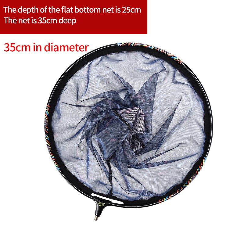 Head Fishing Nets Brail Nano Titanium Alloy Landing Net Removable Hand Net For Fishing Anti-adhesive Hook Fishing Accessories: 35CM
