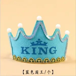 Chapeau lumineux de nuit pour anniversaire | Chapeau de princesse pour roi, chapeau pour fête d'anniversaire, chapeau de gâteau de joyeux anniversaire, lumineux et scintillant, pour enfants d'âge adulte E11089: 6