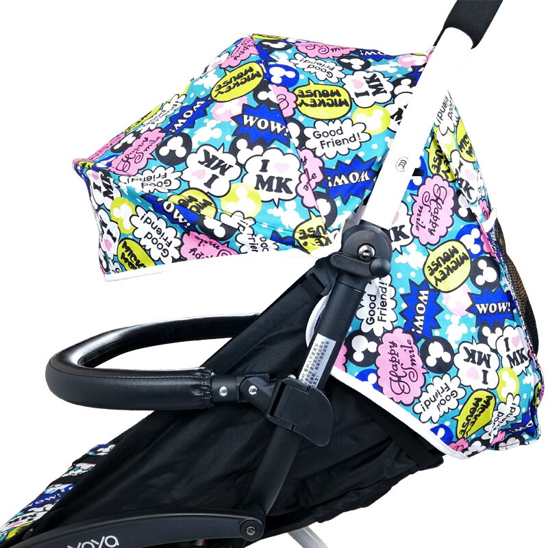 Bébé landau barre main courante Oxford tissu & PU cuir chariot accoudoir bébé poussette accessoires pour Babyzen yoyo yoya babytime chariot
