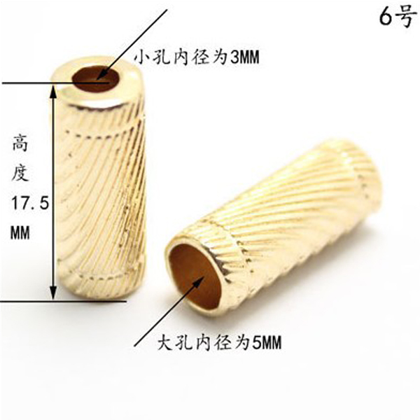 Boucle de suspension en métal de , corde à porter, cordon décoratif, verrouillage du point d'extrémité du cordon, accessoires pour vêtements de bricolage multi-styles, 100 pièces: Laiton