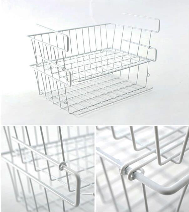 Adjustable Space Rack 1 piece Kitchen Organizer Holder Side Shelf Sidewall Holder Spice Rack Storage