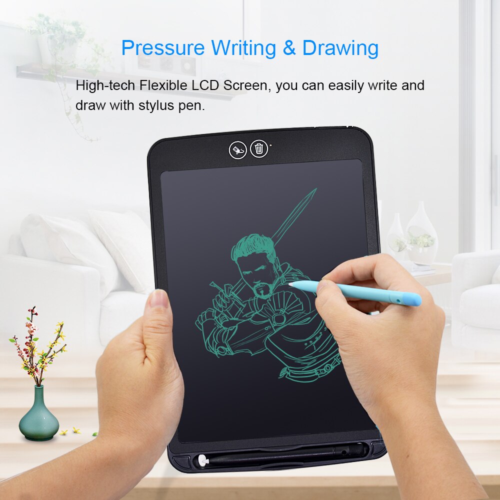 CHIPAL 10&quot; LCD Writing Drawing Tablets Electronic Digital Tablet Graphic Board Handwriting Erasable Pads + Pen for Kid Children
