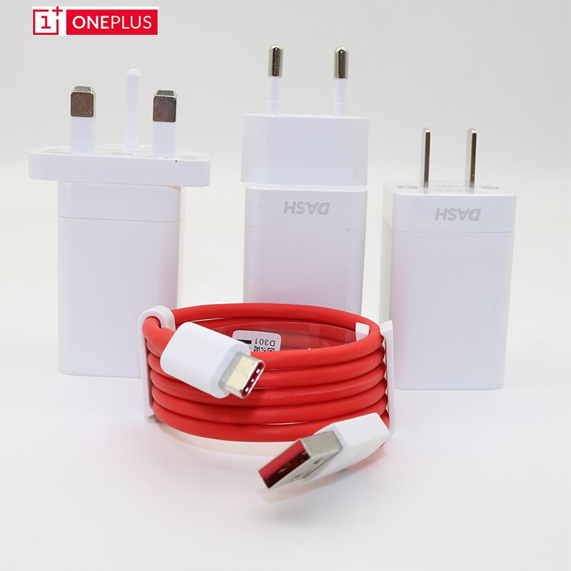 Originele Oneplus 5V/4A Dash Charger 20W Snelle Lading Eu Power Adapter 1M Usb Type C kabel Voor Een Plus 6 6T 5T 5 3T 3 Smartphone