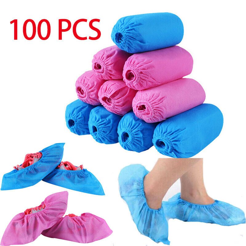 100 stücke Blau Schuh Staub Abckungen Nicht Slip... - Viceal