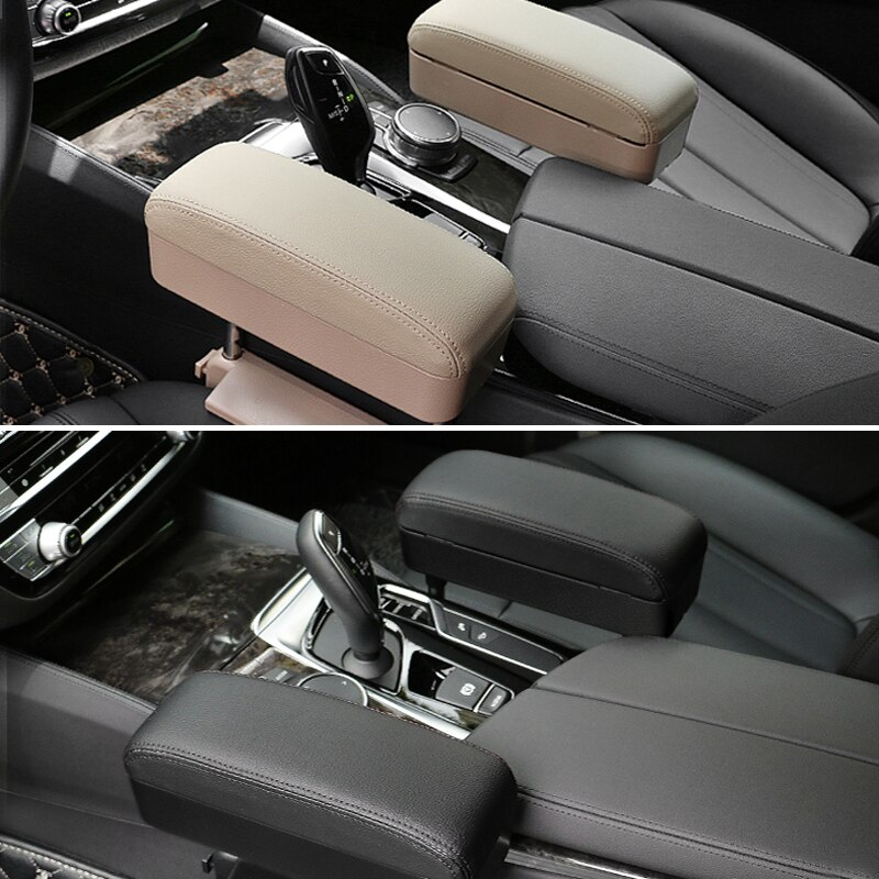 Universal Car Armrest Box Elbow Support Adjustable Car Center Console Arm Rest Organizer Arm Rest Storage Box Heightening Pad