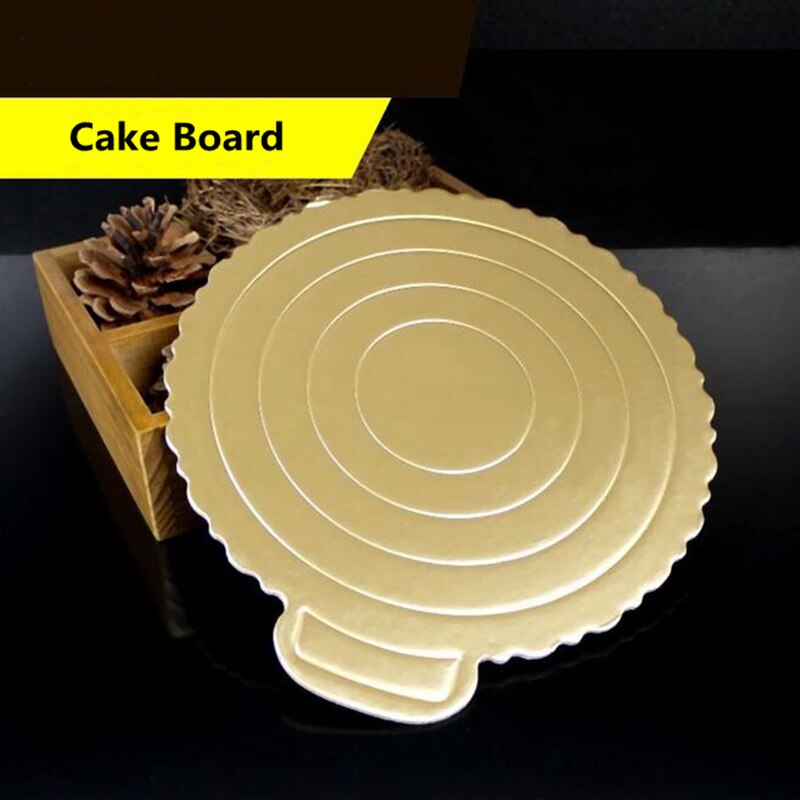 Mousse de tablas para tortas Base de papel para colocar magdalenas bandeja de oro pastel placa Base de papel pastel estera para hornear decoraciones de la torta pastel de herramienta