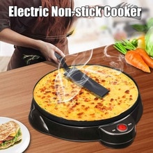 650W Electric Pancake Crepe Maker DIY Egg Roll Machine Non Stick Pancake Baking Pan Chinese Crepe Roll Machine Kitchen Bakeware