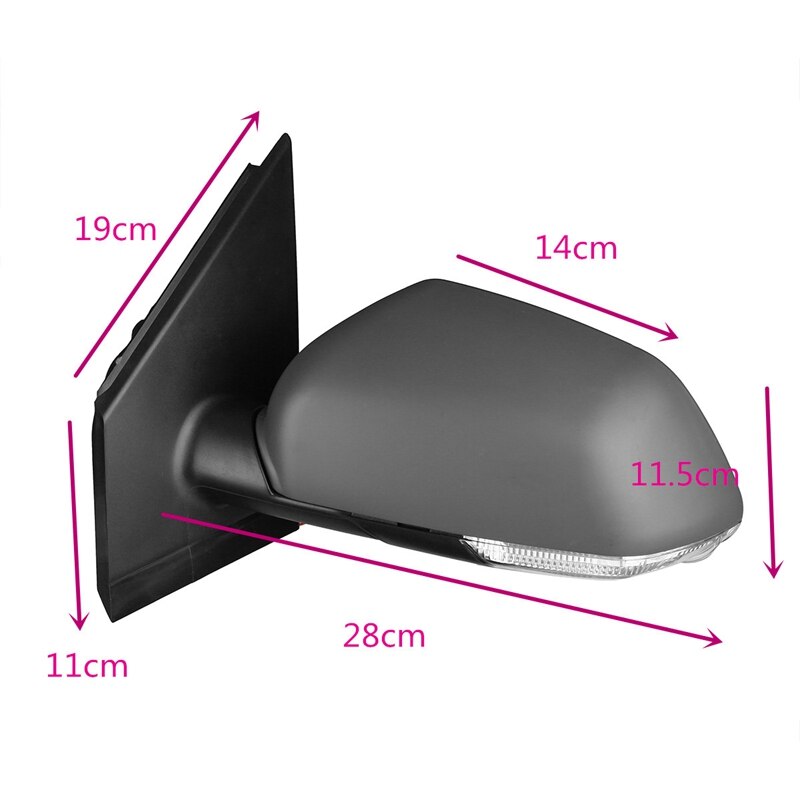 Car Heated Electric Wing Door Mirror Side Rear Mirror for Polo- 2005 2006 2007