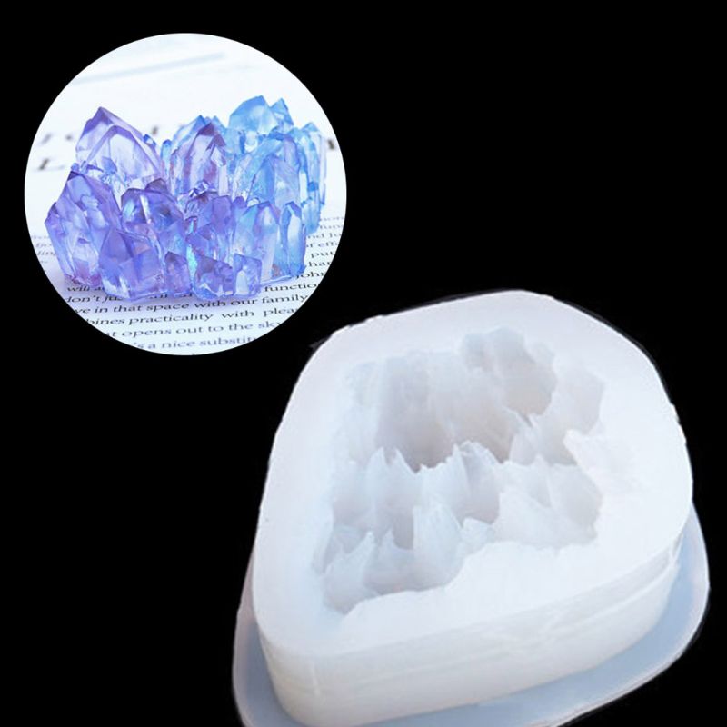 DIY epoxy transparent silicone mold crystal epoxy mold silicone ore Spar crystal cluster transparent mold: 19
