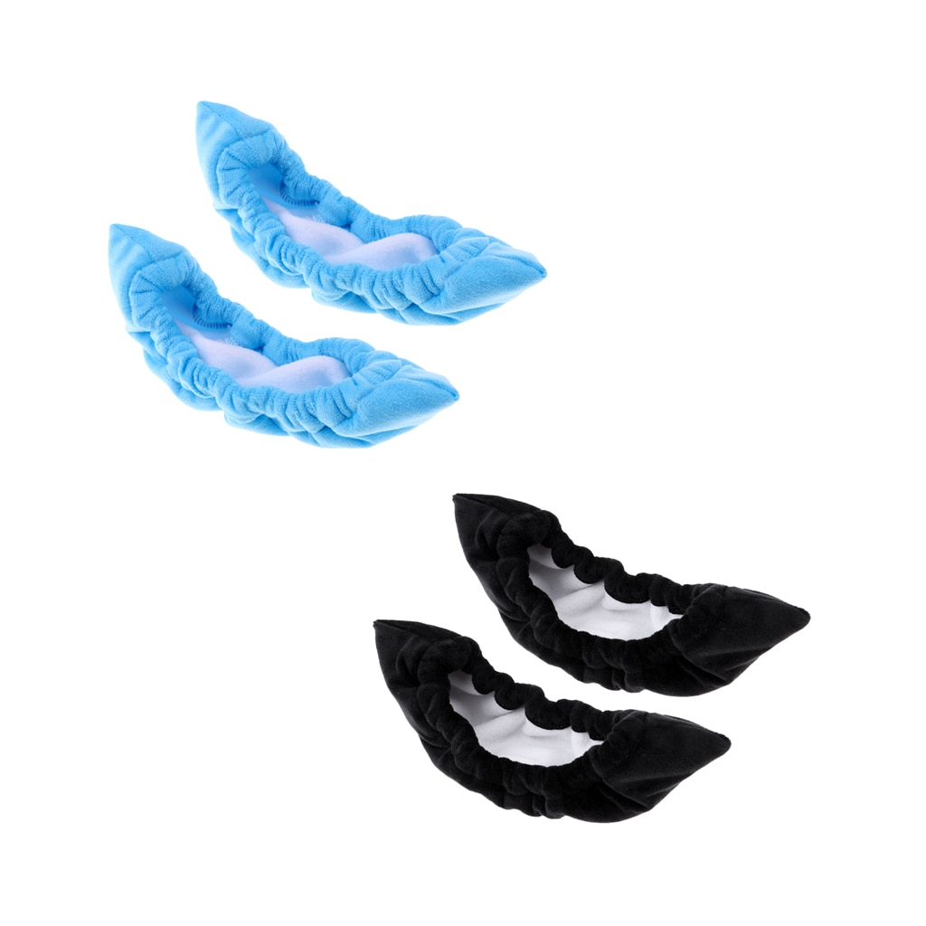 2 Pairs Skate Blade Covers - Durable Terry Cloth - Ice Hockey & Figure Skating - One Size