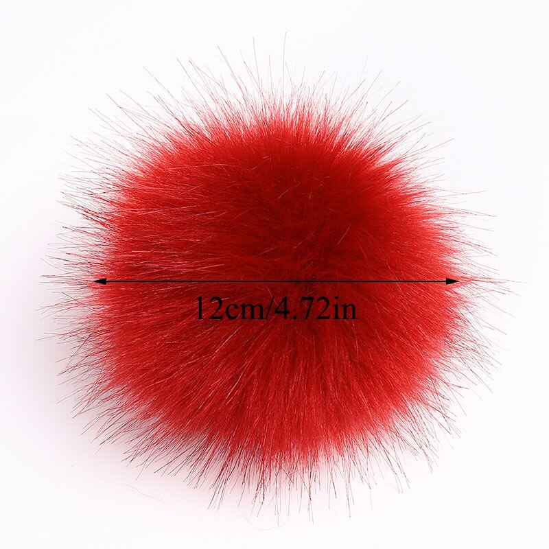 12cm lapin Pom Pom porte-clés véritable fourrure boule pompon voiture porte-clés lapin fourrure boule porte-clés Pompons sac breloques avec chaînes porte-clés
