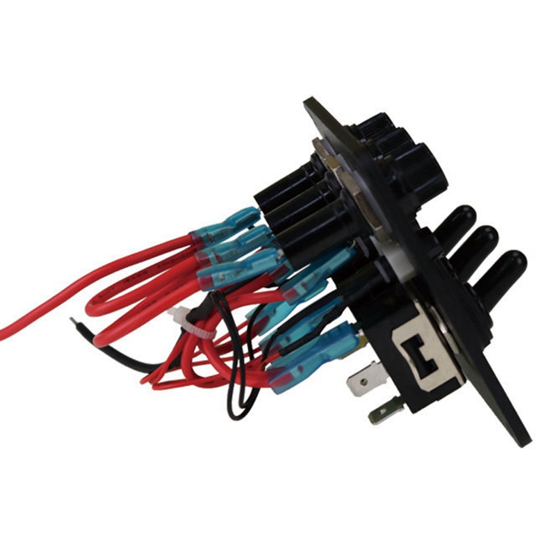 3 Gang Marine Toggle Switch Panel With LED Light DC 12V-24V Fused ON/OFF Overload Control Switch Panel For Boat RV