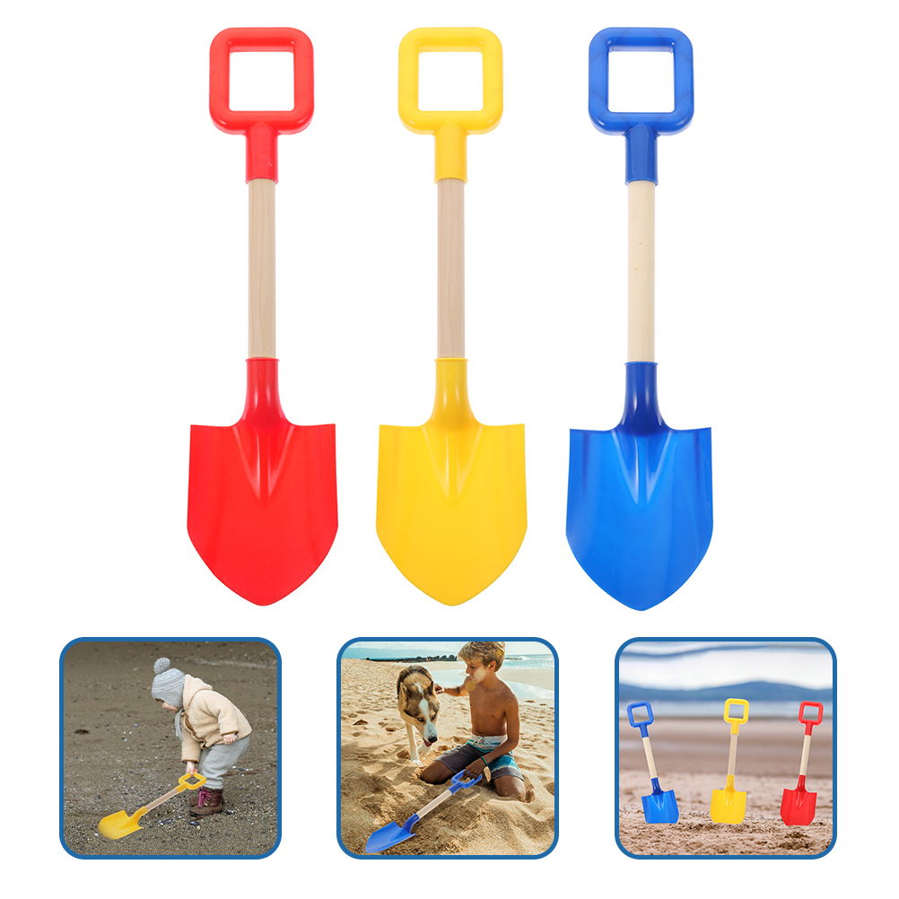 3 Pcs Sand Shovels Beach Shovels Kids Sand Shovels Summer Beach Digging Toys: Default Title